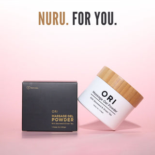 Matsuri Edition Japanese Nuru Massage Gel Powder | Seaweed & Green Tea | Made in Japan | Vegan | Fragrance-Free | Water-Based
