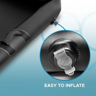 Inflatable Nuru Massage Sheet | Manual Inflation | 210cm x 156cm x 16cm | With or Without Handles | Raised Border, Wipe Clean