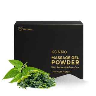 Matsuri Edition Japanese Nuru Massage Gel Powder | Seaweed & Green Tea | Made in Japan | Vegan | Fragrance-Free | Water-Based