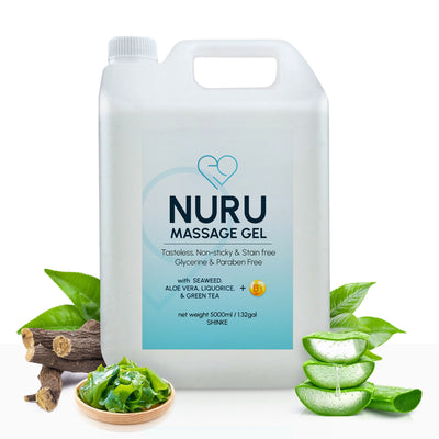 Eroticgel Nuru Massage Gel 5000ml / 1.32 gal with Aloe Vera, Seaweed, Green Tea, Liquorice, and Vitamin B5