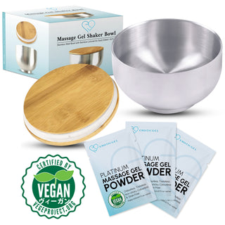 Platinum Edition Japanese Nuru Massage Gel Powder & Bowl Set | Vegan