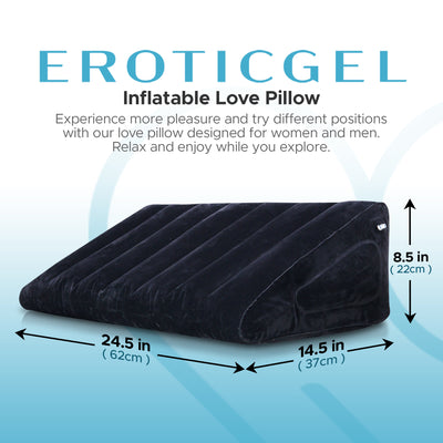 Eroticgel Inflatable Love Pillow - 37cm x 62cm x 22cm (12.5" x 24.5" x 8.5")