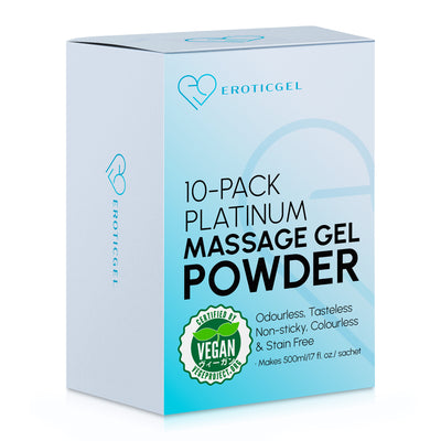 Eroticgel Platinum Massage Gel Powder 5g - Travel Pack - Vegan