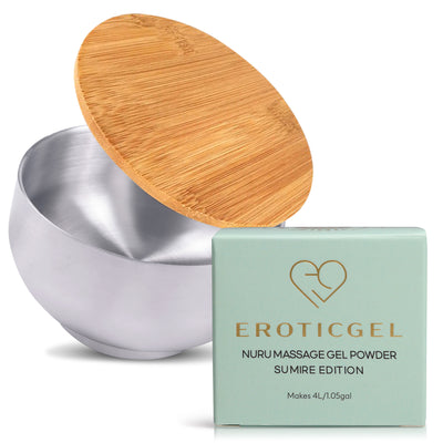 Eroticgel Massage Powder and Mixing Bowl Set - Sumire Edition
