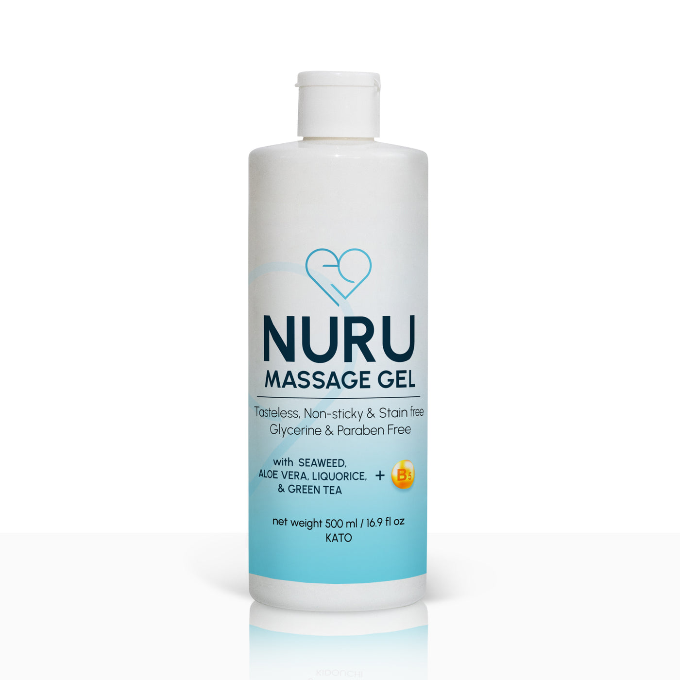 Eroticgel Nuru Massage Gel 500ml / 16.9 oz with Aloe Vera, Seaweed, Green Tea, Liquorice, and Vitamin B5