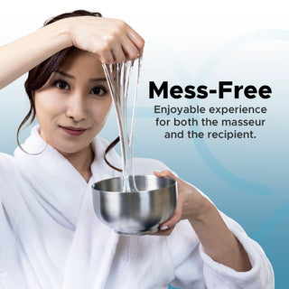 Nuru Massage Gel Stainless Steel Bowl with Bamboo Lid | 500ml/16.9 fl oz