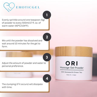 Matsuri Edition Japanese Nuru Massage Gel Powder | Formulated With Seaweed & Green Tea | Vegan