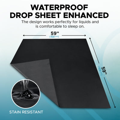 Eroticgel Anti-Slip Waterproof Flat Sheet 150cm x 150cm (59″x 59″)