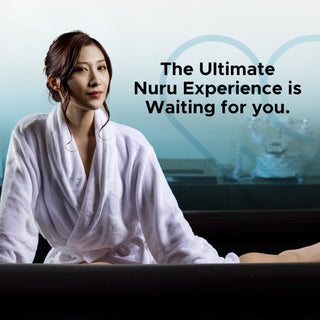 Nuru Inflatable Waterproof Massage Sheet with Handles 210cm x 156cm x 16cm (83’’ x 61’’ x 6’’)