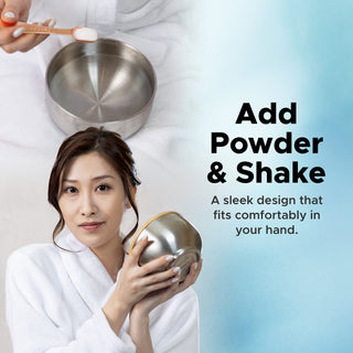 Nuru Massage Gel Stainless Steel Bowl with Bamboo Lid | 500ml/16.9 fl oz