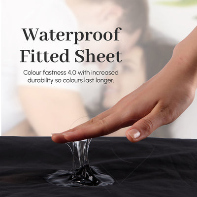 Eroticgel SUPER KING Waterproof Fitted Sheet - EXTREME Edition - 204cm x 204cm + 35cm (80″x 80″ + 14″)
