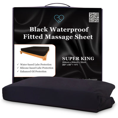 Eroticgel Super King Waterproof Fitted Sheet 204cm x 204cm + 35cm (80″x 80″ + 14″)