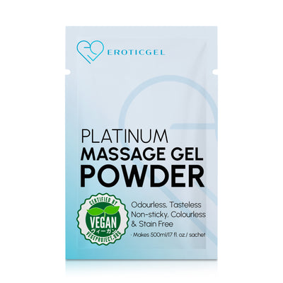 Eroticgel Platinum Massage Gel Powder 5g - Travel Pack - Vegan