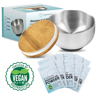 Platinum Edition Japanese Nuru Massage Gel Powder & Bowl Set | Vegan