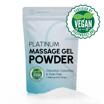Platinum Edition Japanese Nuru Massage Gel Powder | Resealable Sachet | Made in Japan | Vegan | Paraben & Glycerin Free