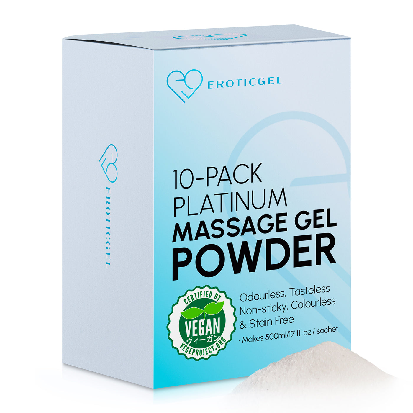 Eroticgel Platinum Massage Gel Powder 5g - Travel Pack - Vegan