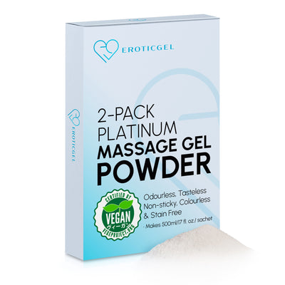 Eroticgel Platinum Massage Gel Powder 5g - Travel Pack - Vegan