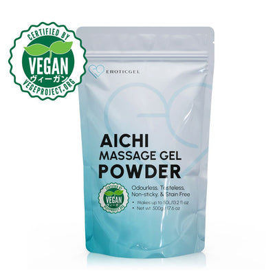 Nuru Massage Gel Powder 500g Resealable Sachet | Nori Seaweed and Aloe Vera | Made in Japan | 50L / 13.2 Gal |