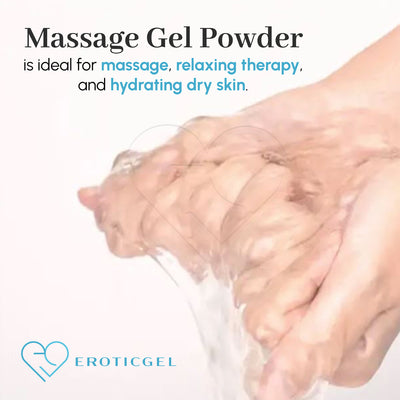 Eroticgel Vegan Nuru Massage Gel Powder - Sakura Edition 500g - Makes 50L / 13.2gal