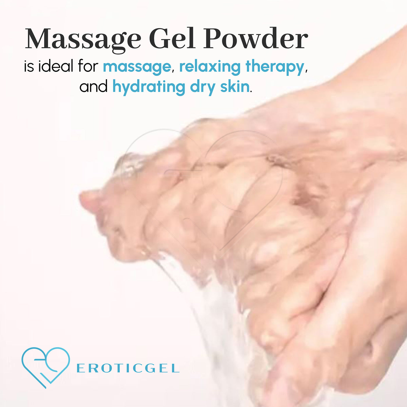 Eroticgel Nuru Massage Gel Powder - Seaweed and Green Tea Extract